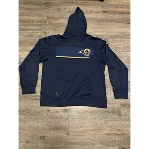 Los Angeles Rams Nike Mens L Therma Fit Hoodie Sweatshirt NFL LA Rams Football